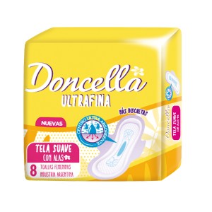 DONCELLA TOALLA ULTRA FINA C/ALA x 8u
